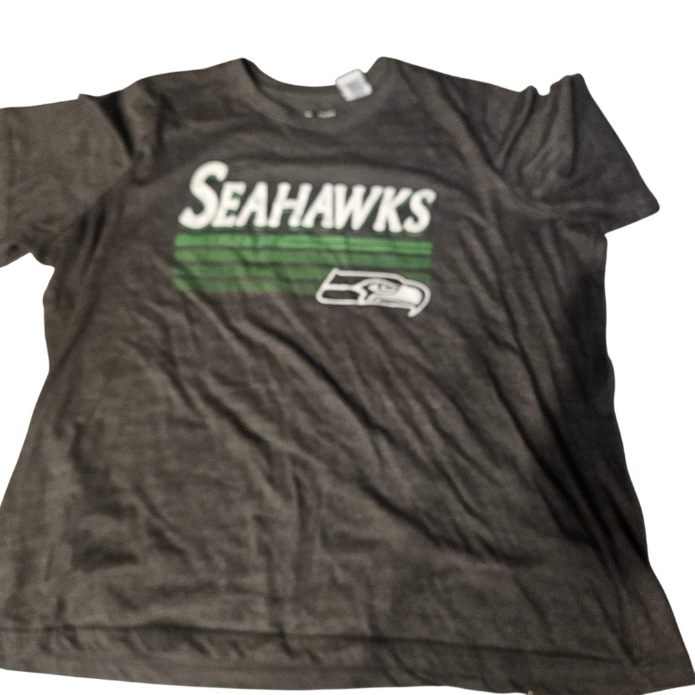 Seattle Seahawks Shirt‎ Mens 2XL Gray NFL Team Apparel Graphic Tee Football
